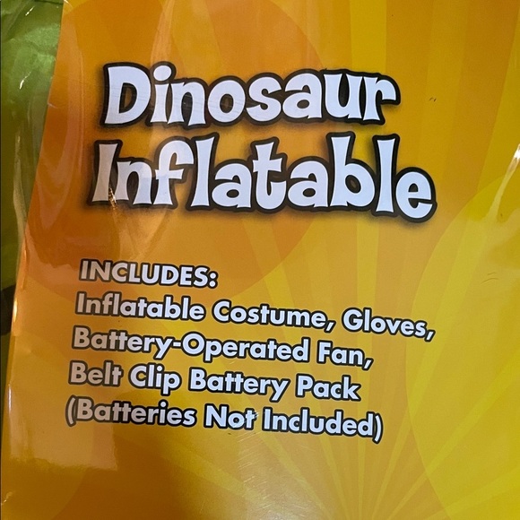 Spirit Green Dinosaur Inflatable Costume - Picture 4 of 4
